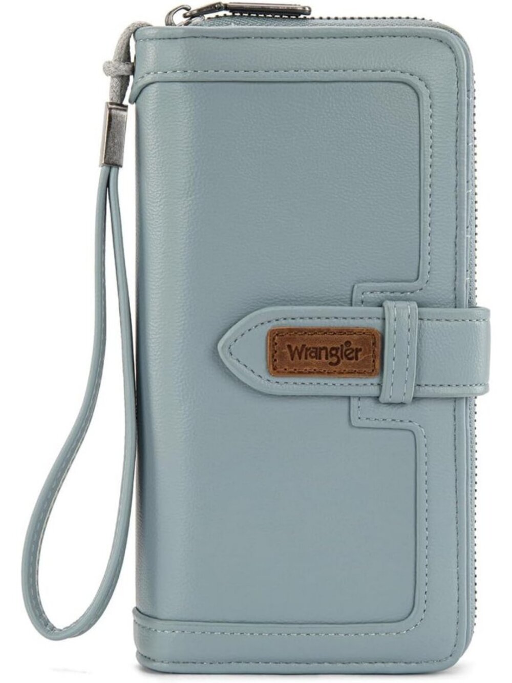 Stylish Bifold Wristlet Wallet for Women - Large Capacity, ID Window & Credit